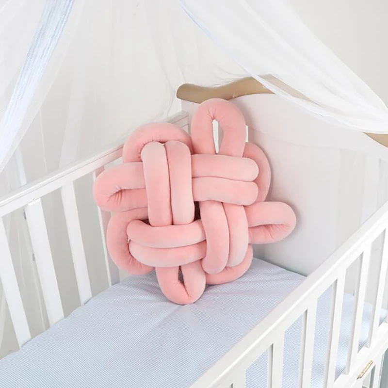 Детская подушка с узлом защитная для колыбели бамперы новорожденных объятий