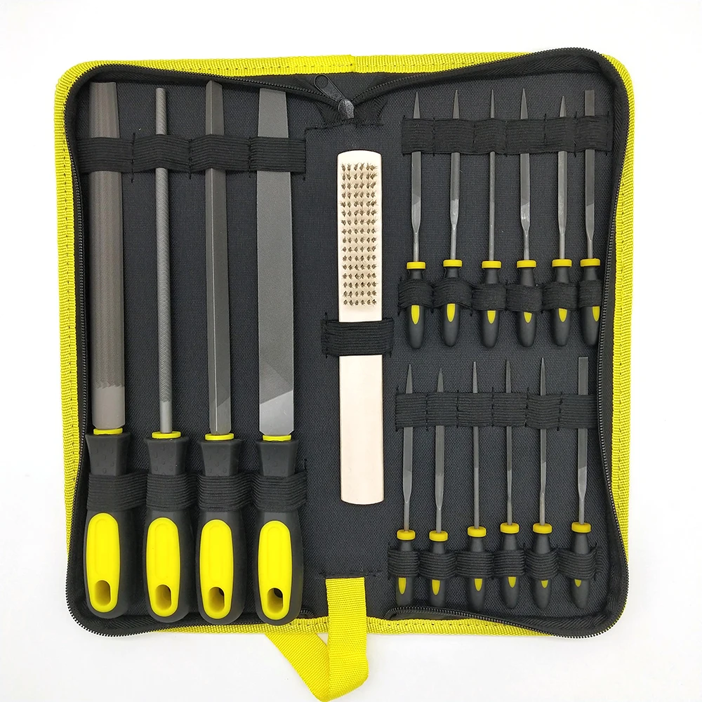 17 шт. набор надфилей с Чехол файлы для металла ювелирные изделия из стекла и камня