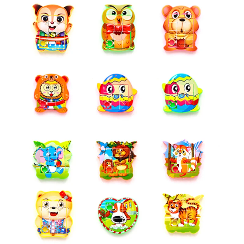 

Милые животные пластиковые строительные Детские обучающие игрушки цифры Обучающие головоломки игрушки игровой стиль пазлы подарок