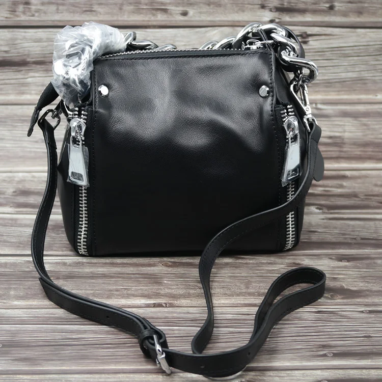 

Fashion Thick chain Women Leather Handbags Shoulder Bags For Ladies Real Leather Female Bag Famous Designer Messenger Bags Tote