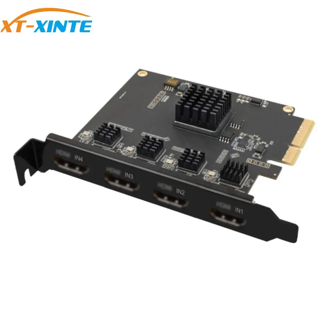 XT XINTE 4 канальный HDMI совместимый PCI E видео Захват карта 1080p 60fps OBS для прослушивания