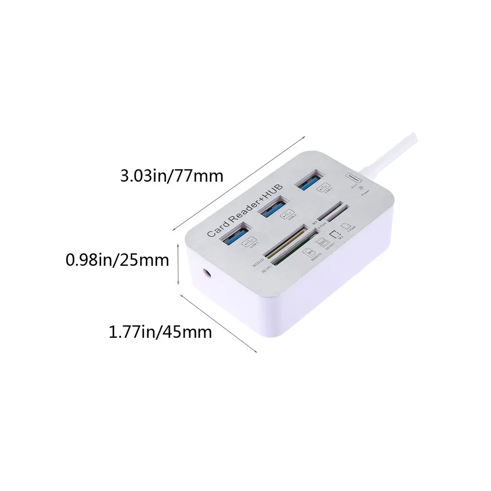 

USB HUB 3.0 Multi USB 3.0 Splitter Hub 3 Ports Multi USB Hub Card Reader Super Speed Micro Hab for Computer Accessories
