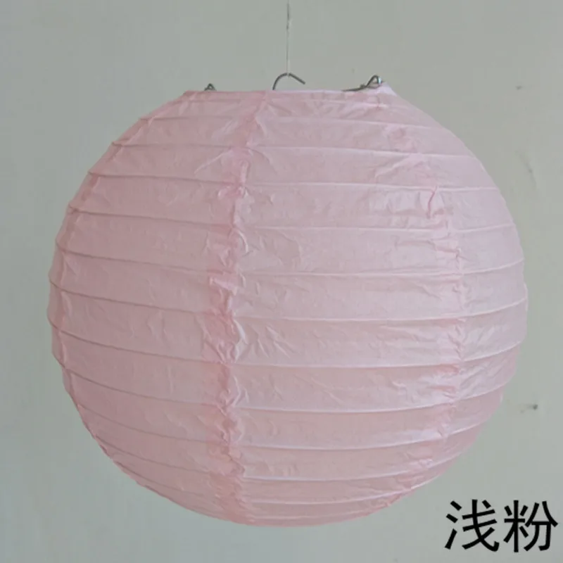 2pcs-Light pink 2 шт. 4/6/8/10/12/14/16 дюймовый круглый одежда для свадьбы, дня рождения Бумага украшения-фонарики, подарок, ремесло, сделай сам, светильник подвесной шар - Цвет: 2pcs-Light pink