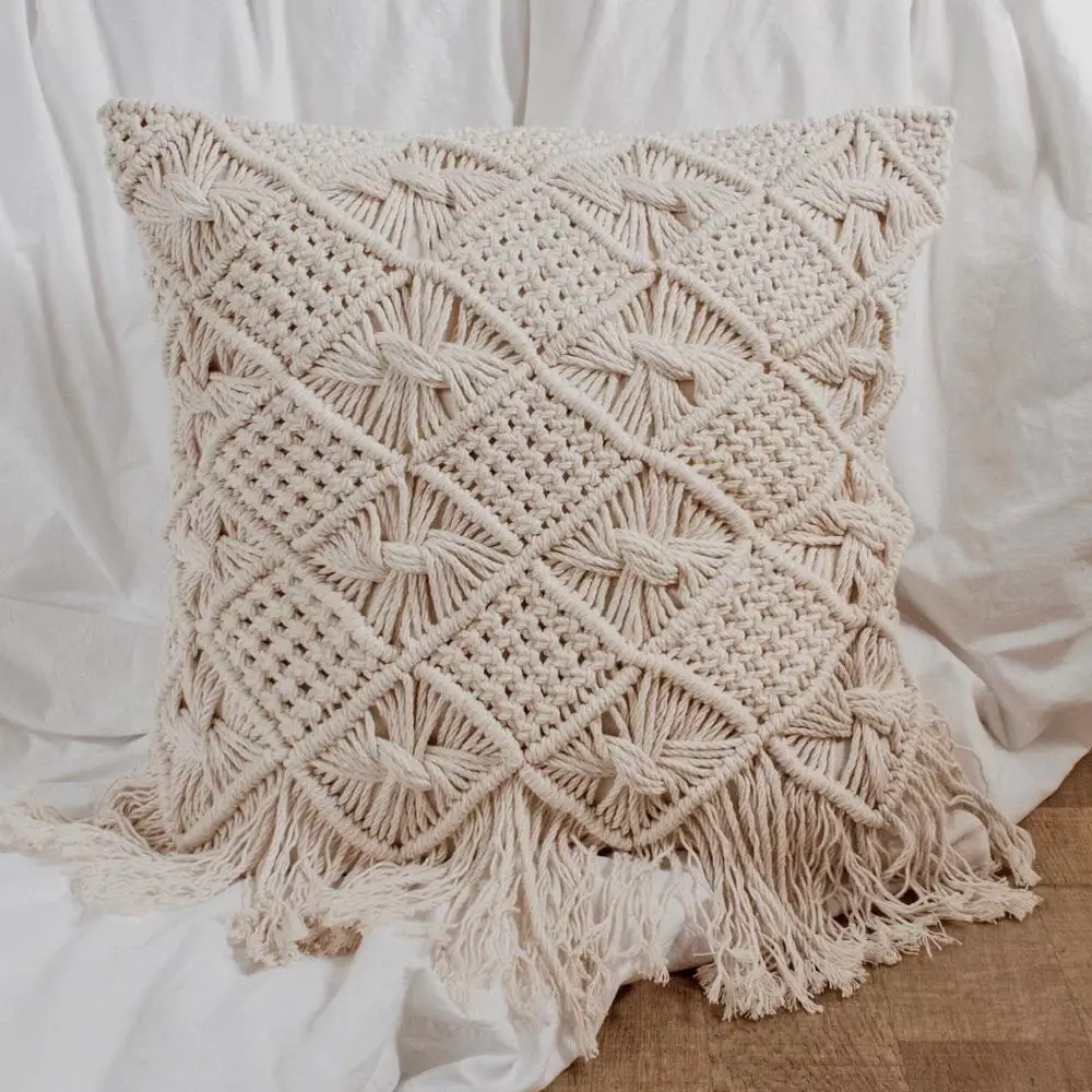 Наволочка для подушки макраме наволочка ручной работы Индивидуальный размер и