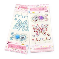 flower butterfly rhinestone sticker kawaii diy mobile phone decor notebooks accessories supplies child stationery