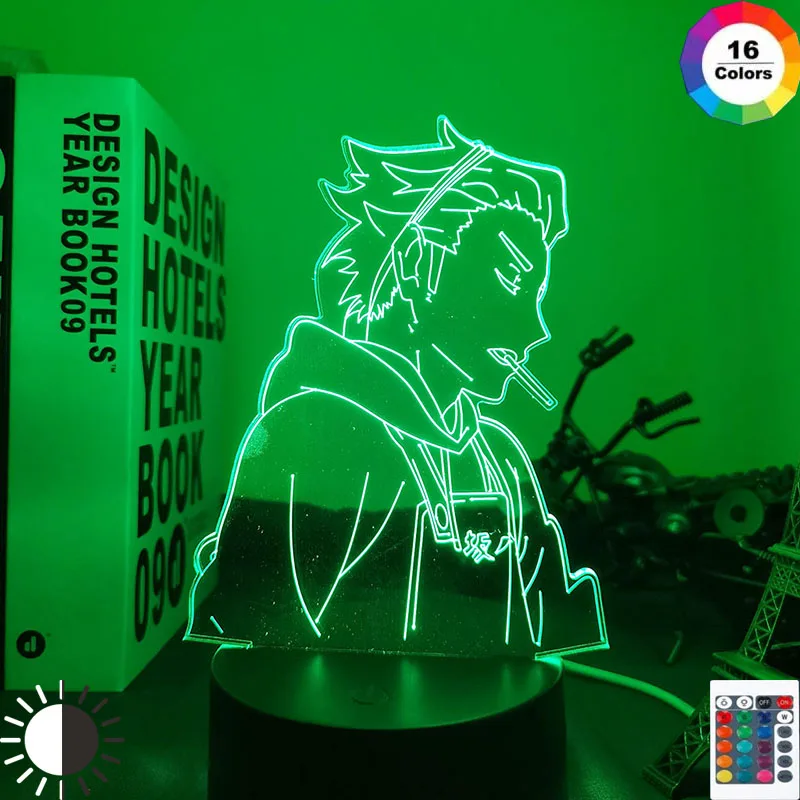 Anime Night Light Haikyuu Keishin Ukai for Bedroom Decor Nightlight Kids Child Birthday Gift Manga 3d Lamp Keishin Ukai Haikyu