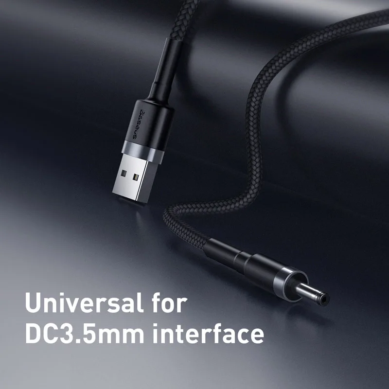 Baseus USB переменного тока в постоянный 3 5 мм Мощность кабель для передачи данных