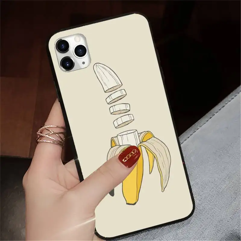 

Banana Lemon Fruit cartoon Phone Case for iPhone 11 12 mini pro XS MAX 8 7 6 6S Plus X 5S SE 2020 XR luxury design coque
