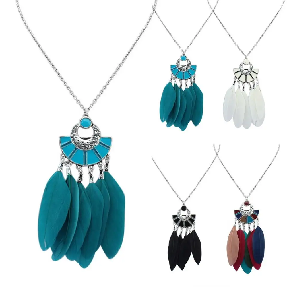 Этнические индийские Стиль Сплав Длинная цепочка свитер ожерелье &quotЛовец