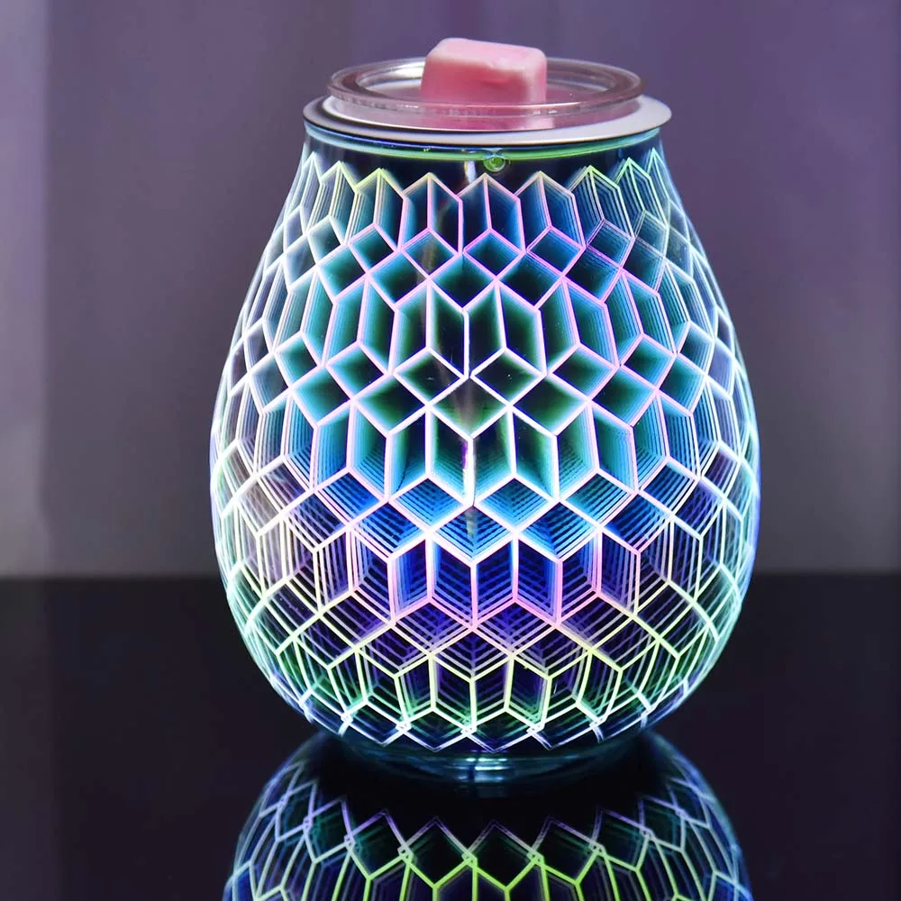 3D цветочные звезды воск плавится ароматерапия лампа Ночной светильник