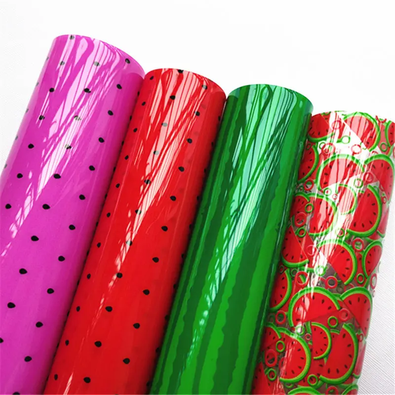 20*33 см A4 размер Летний мороженое прозрачная мультяшная УФ-печать ПВХ ткань BHY1150 |