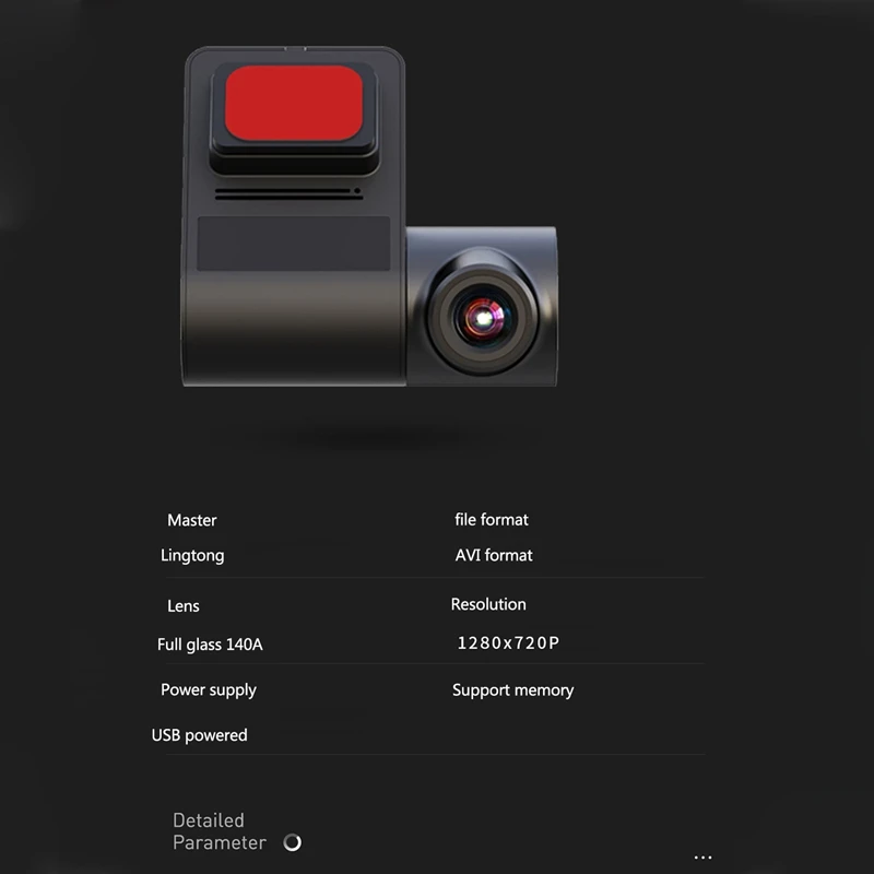 

Dash Cam WiFi for Car 720P 30FPS Driving Recorder, Phone App Wide Angle Lens For-BMW Benz- Golf