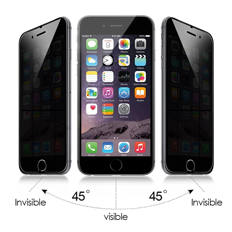 Антишпионское закаленное стекло на iPhone 6 6S 7 8 Plus X XS Защитное стекло для сохранения личной информации для iPhone XR XS Max 7 8 защитная пленка