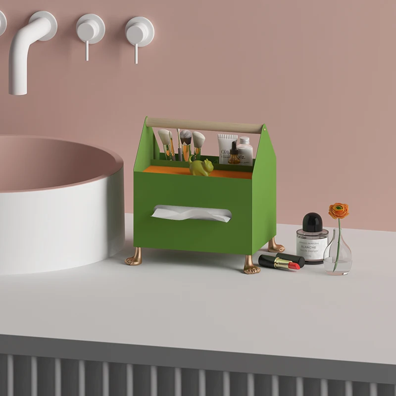 

Металлические современные коробки для салфеток, Креативные украшения, милый держатель салфеток, многофункциональный органайзер, Cajas Decorativas...