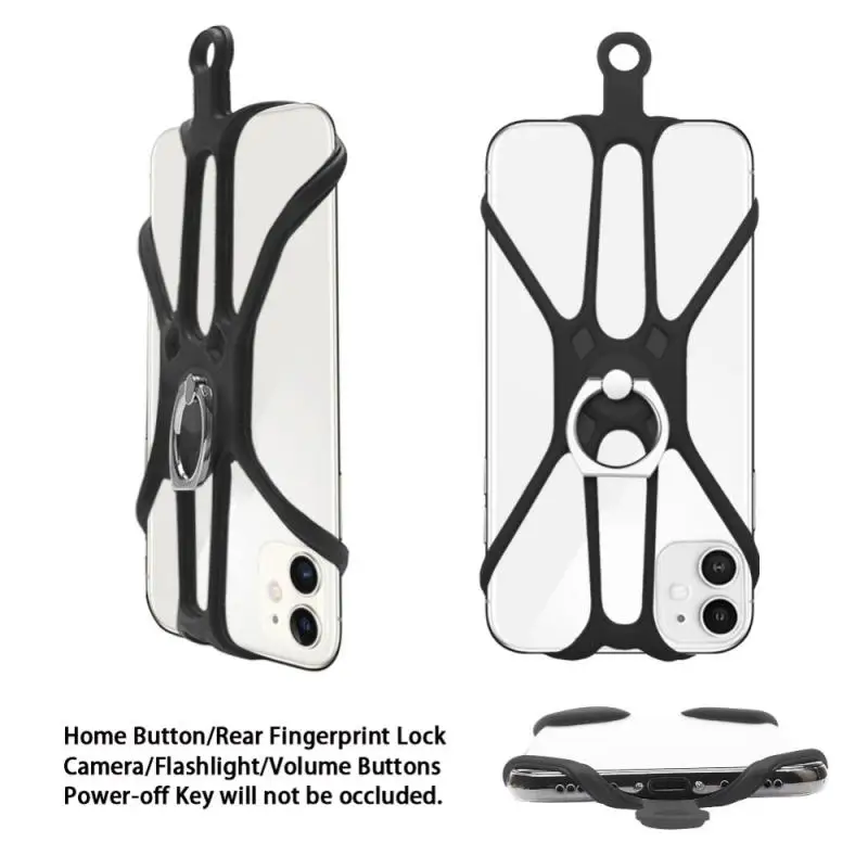 Universal Lanyard For Phone Silicone Sports Strap Neck Hanging Rope Sling Chain Mobile Case With Holder | Мобильные телефоны и