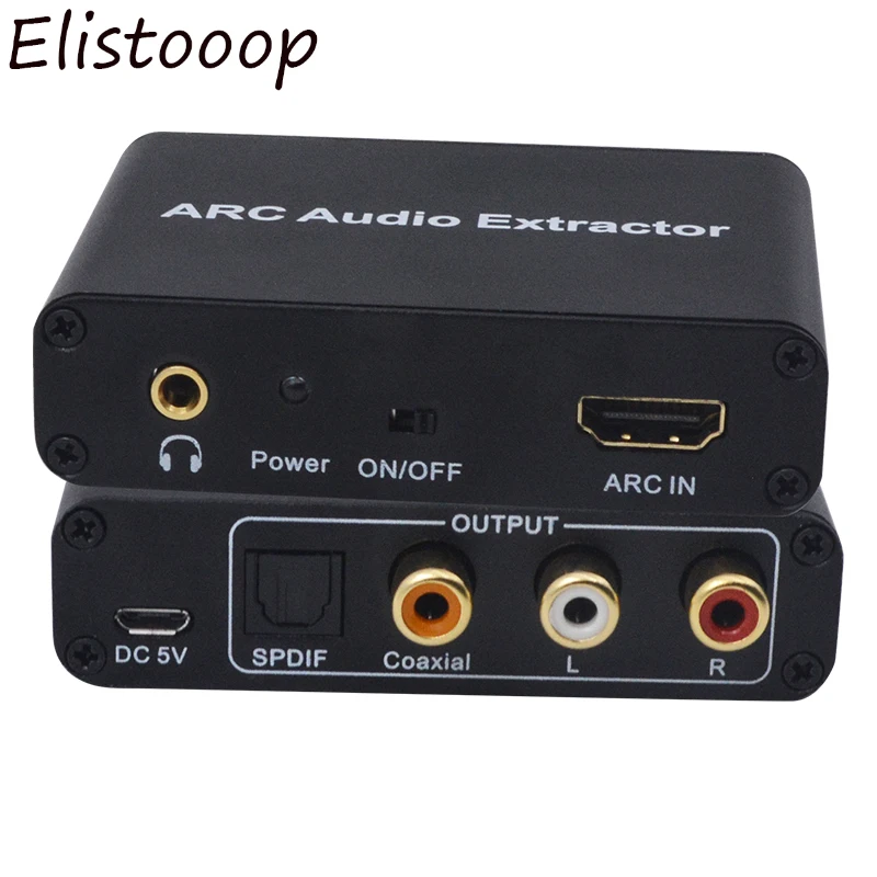 192 кГц ARC аудио адаптер HDMI экстрактор цифро-аналоговый преобразователь DAC SPDIF