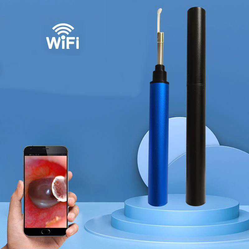 

Эндоскоп-ложка для чистки инородного тела, беспроводная Wi-Fi мини-камера, отоскоп для удаления ушной серы, ушей, рта, носа