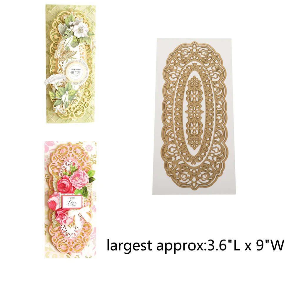 

Ornate Concentric Dies Cutting Dies Scrapbook Diary Decoration Stencil Embossing Template DIY Greeting card handmade 2021