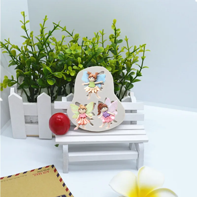 1 шт. Фея Фигурка эльф Ангел форма для шоколада силиконовые инструменты украшения