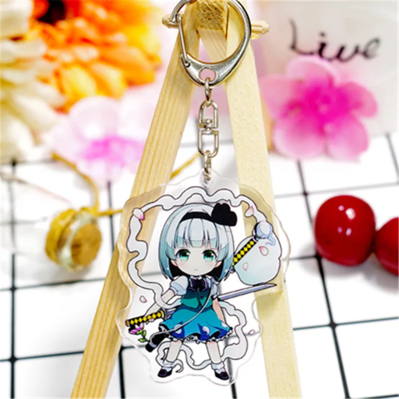Аниме Косплей акриловый TouHou Project брелок для ключей Kirisame Marisa подарок Хэллоуина