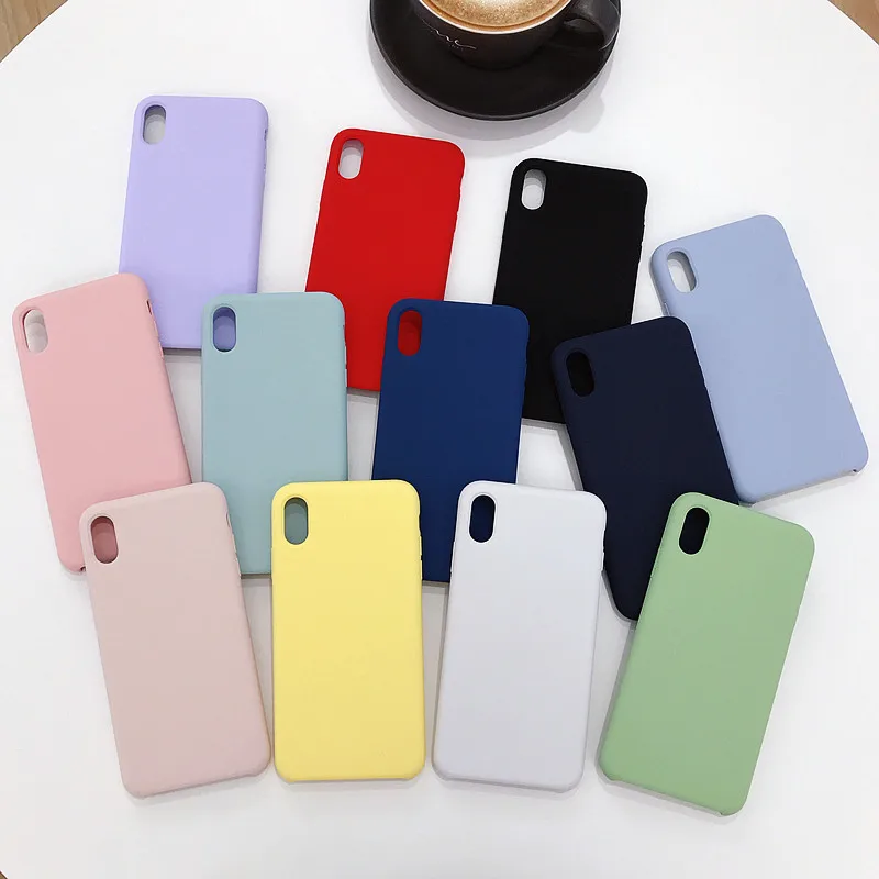 G чехол, Модный Чистый жидкий силиконовый чехол для телефона для iPhone X, iPhone Xs, мягкий чехол для телефона для iPhone XR, iPhone XS MAX, чехол для телефона