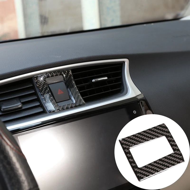 Углеродное волокно ABS Предупреждение крышка выключателя освещения отделка