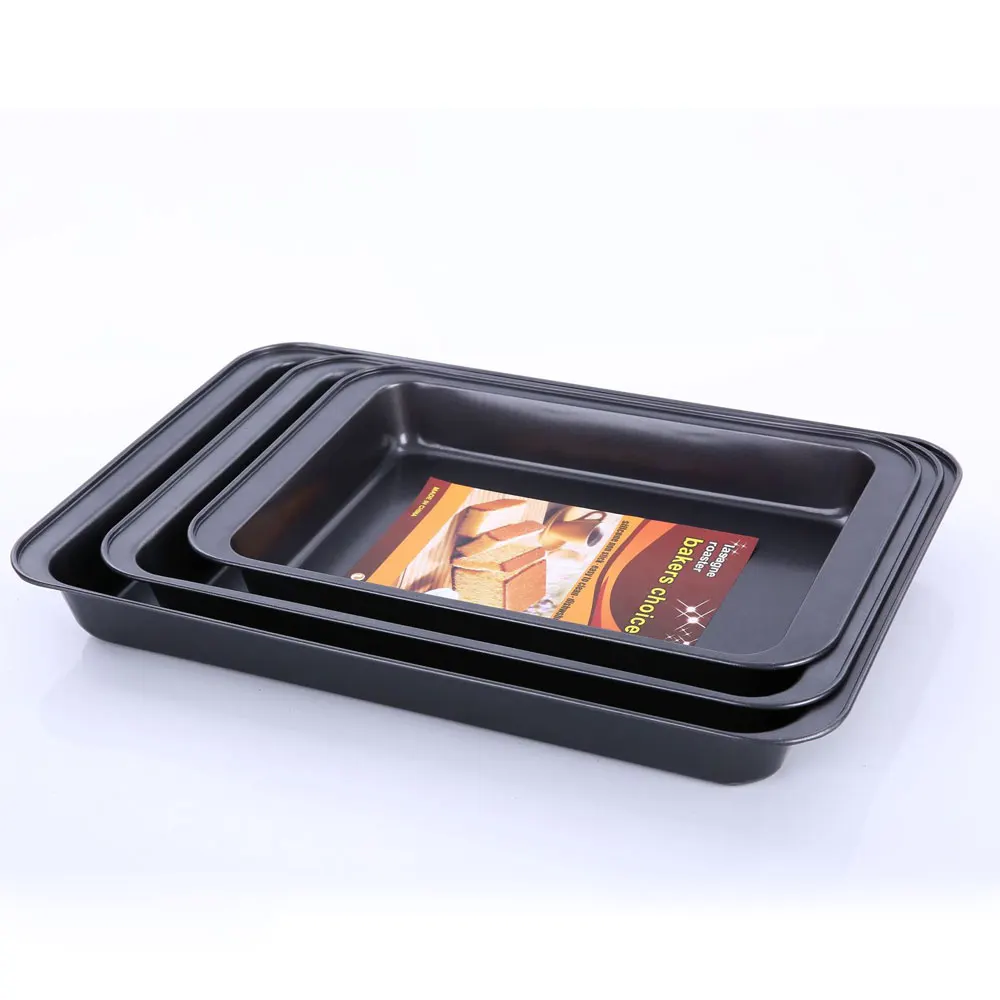 3pcs Loaf Pan Baking Carbon Steel Cake Bread Mold Maker Toast |