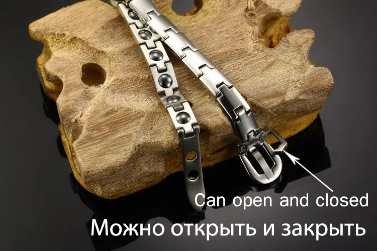 Женский Магнитный турмалиновый браслет Bio Energy Однорядный для здоровья ювелирные