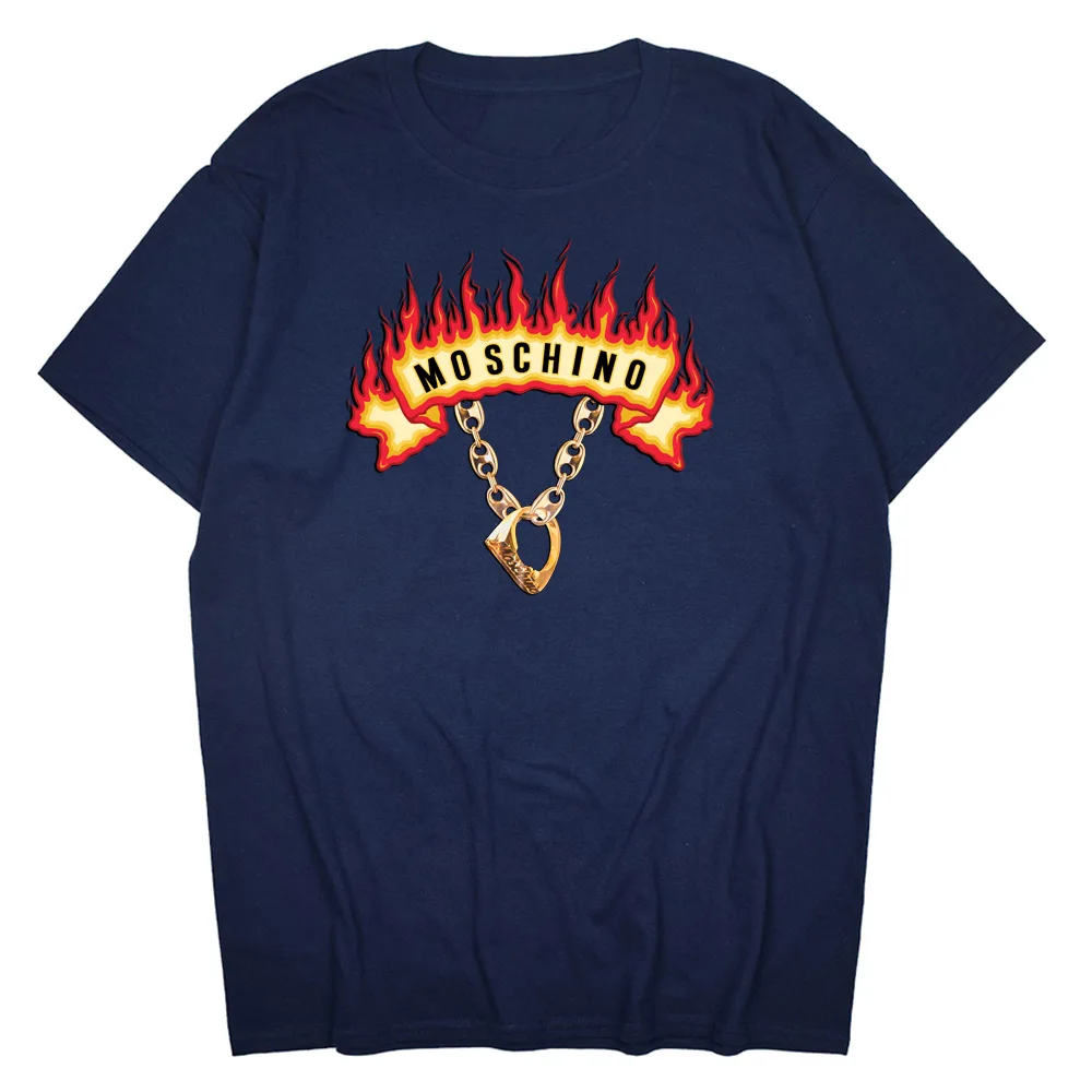 

2021 Fashion Women T-Shirts Cool Bear Pattern Shirts Short Sleeve Tops O-Neck Cotton Shirt for Couples