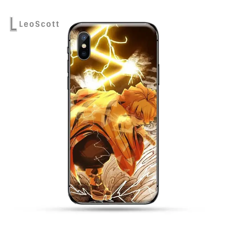 Demon slayer The Blade of Ghost Destruction мягкий черный чехол для телефона iphone 5 5s 5c se 6 6s 7 8 plus x xs xr 11