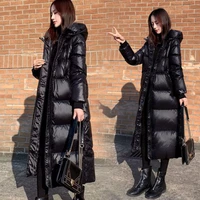2021 new korean womens long slim and coats thick warm winter jackets versatile cotton padded fashion ukraine woman parka sherpa