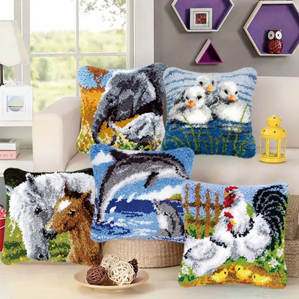 Набор крючков с защелкой серии животных Diy Вышивка ковров 3D сегмент вышивка