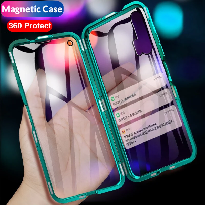 Чехол для телефона Магнитный для huawei P30 Lite P30 светильник P 30 Pro Флип Жесткий передний задний Чехол для Hawei Honor 20 Pro Honer 10 Lite