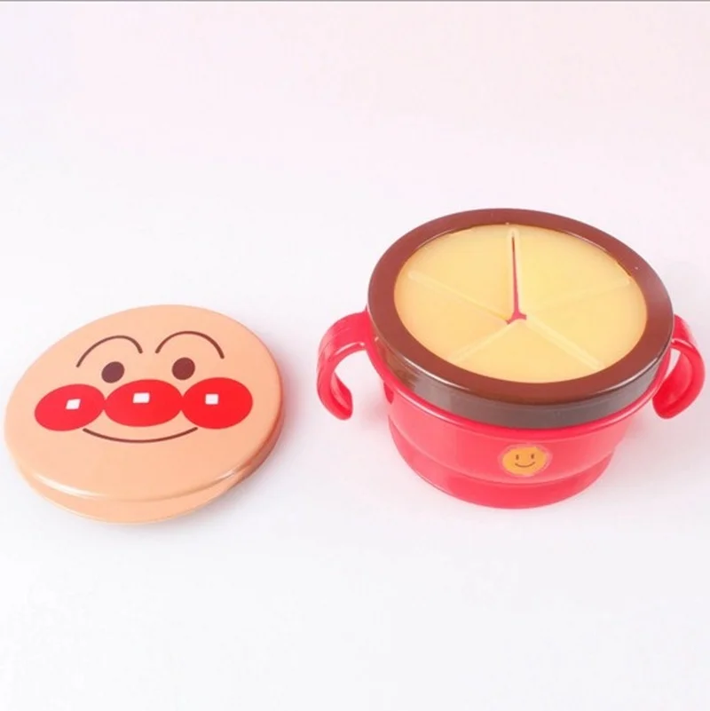 

Baby Cartoon Snack Bowl Baby Biscuits Small Bowl Spill-proof Design Baby Double Handle Snack Box