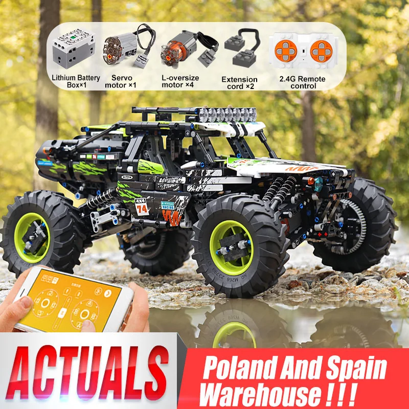Форма King Moc 18002 багги с дистанционным управлением вездеход внедорожник грузовик