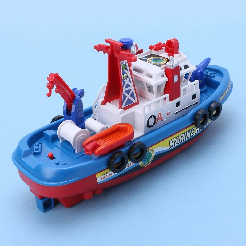

Fast Speed Music Light Electric Marine Rescue Fire Fighting Boat Toy for Kids 77HD