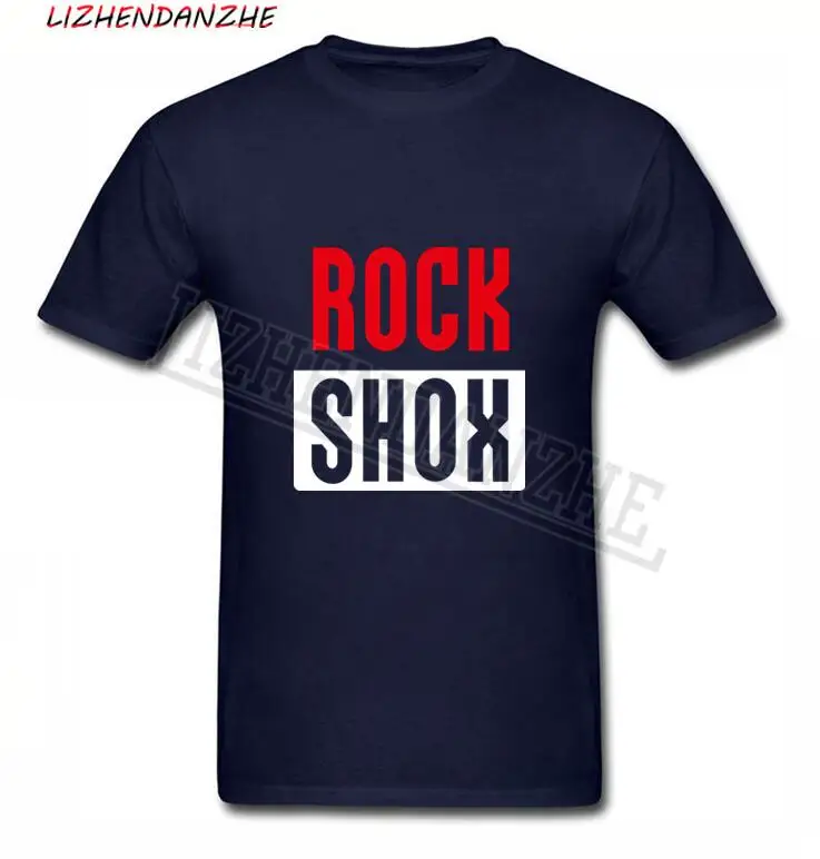 Мужская футболка с логотипом ROCK SHOX для байкеров велосипедистов хлопковая Прямая