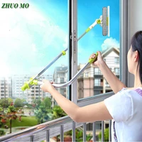 hot upgraded telescopic high rise window cleaning glass cleaner brush for washing window dust brush household cleaning tools