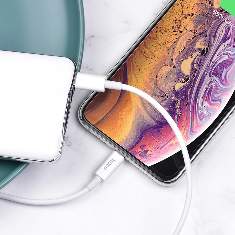 HOCO 18 Вт PD usb type C кабель для iPhone X Xr XS Max type C зарядный кабель для iPhone 7 8 6 Plus iPad кабель для передачи данных
