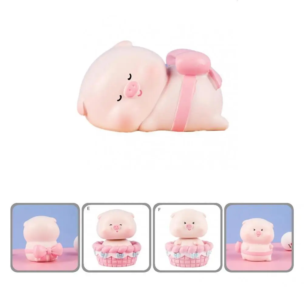 

Unique Piggy Decor Adorable Resin Little Pig Figurine Statue Piggy Statue Miniature Piggy