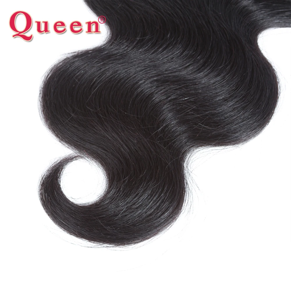 Queen hair бразильские волнистые волосы, для придания объема пряди Remy волнистые человеческие волосы для наращивания 1/3/4 пряди натуральных Цвет волос
