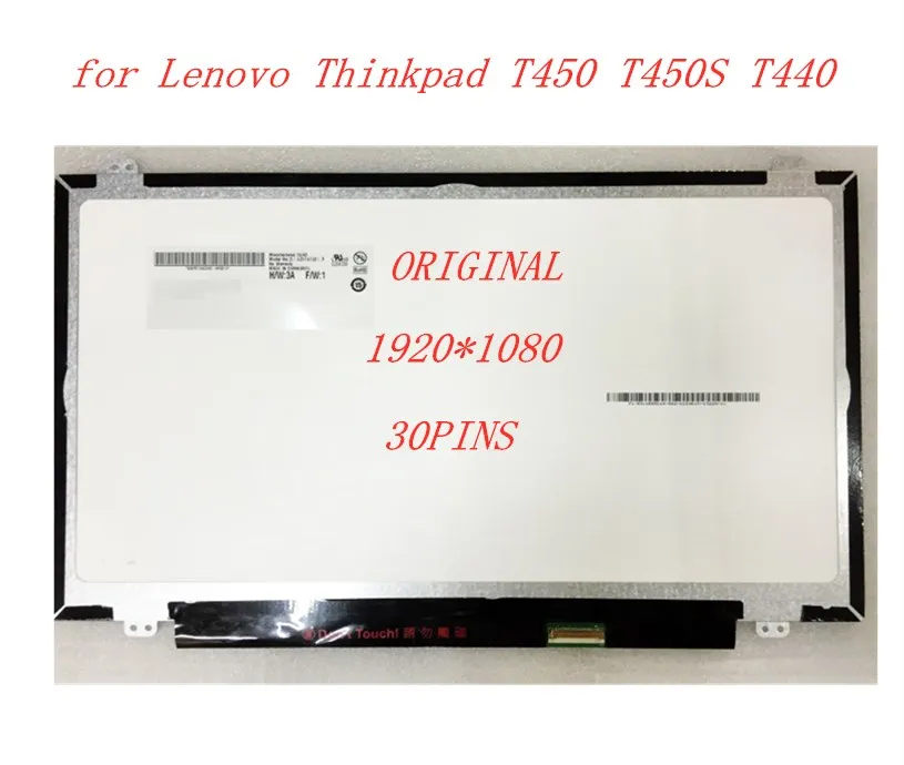 14.0INCH LCD SCREEN for Lenovo Thinkpad T450 T450S T440 FHD IPS Lcd screen B140HAN01.3