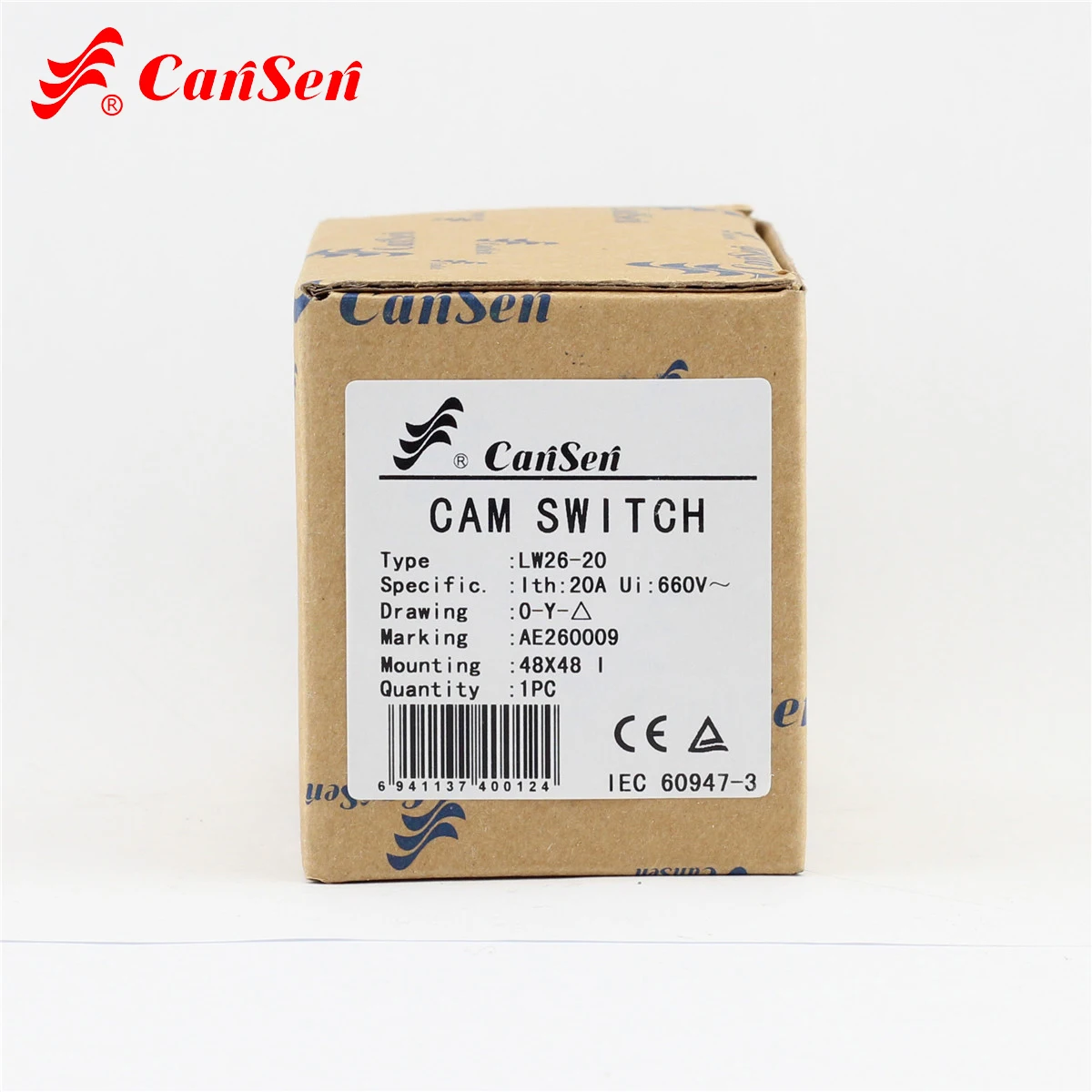 CANSEN LW26-20 Ith 20A поворотный кулачковый переключатель двигателя AC 440V Ui 690V 3 позиции Star-delta 0-Y-D 16 терминалов