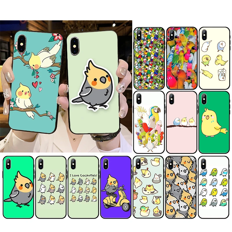 

Chubby Cockatiel bird Phone Case For iPhone 12mini 12 11 ProMax XS MAX XR SE2 8 7 6 6S Plus X 5 5S SE