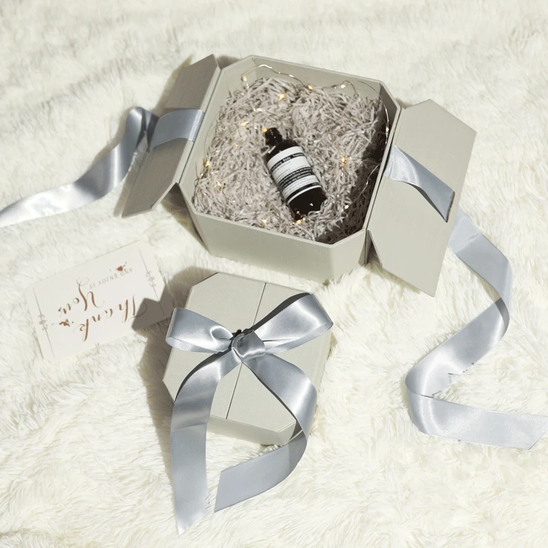 only box grey RANO RN-GB12 стиль инстаграм стильная бумажная коробка подарочная коробка Романтический подарок подруге День Святого Валентина навсегда подарочная сумка - Цвет: only box grey