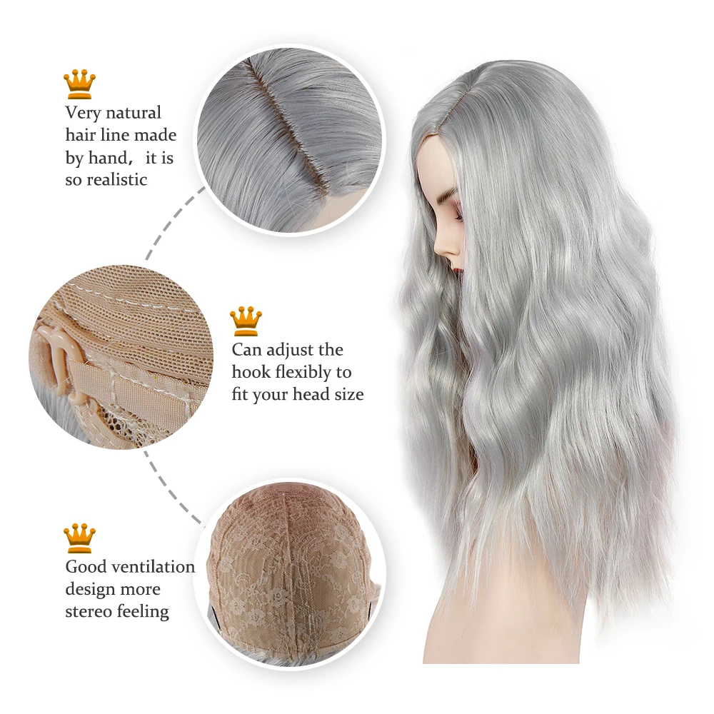 Парик Синтетический для женщин длинные термостойкие волнистые волосы