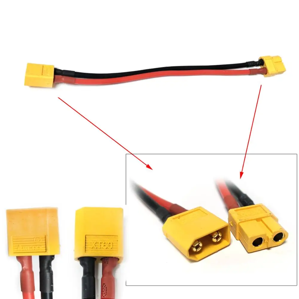 XT60 14AWG male to female 150mm cable