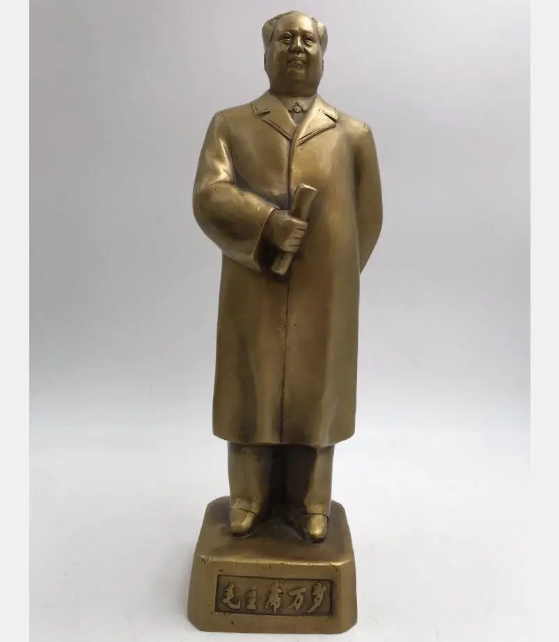 Китайская латунная Статуэтка большого лидера председателя Мао | Дом и сад