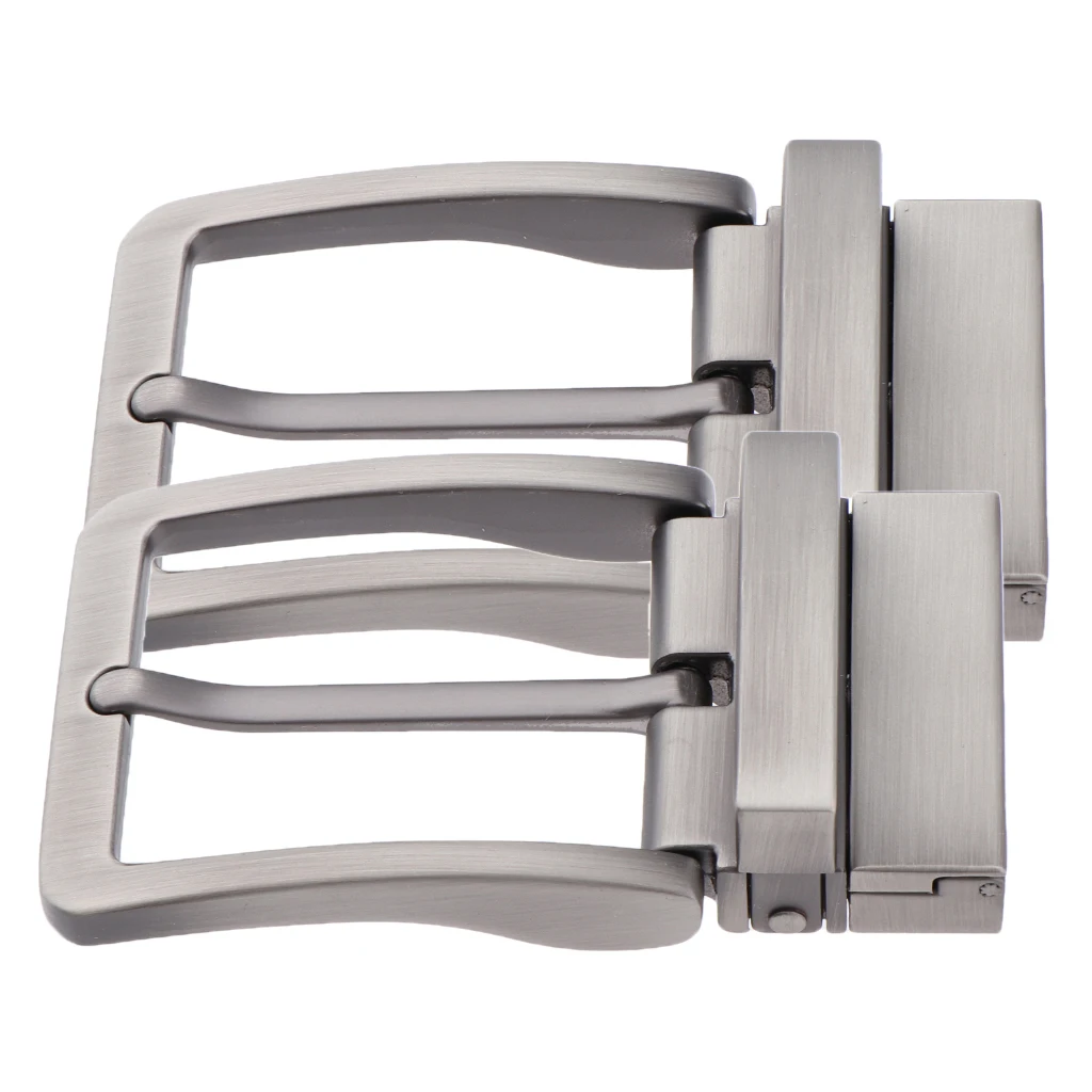

2x Mens Alloy Antique Belt Buckle Single Prong Rectangular Pin Buckle Reversible