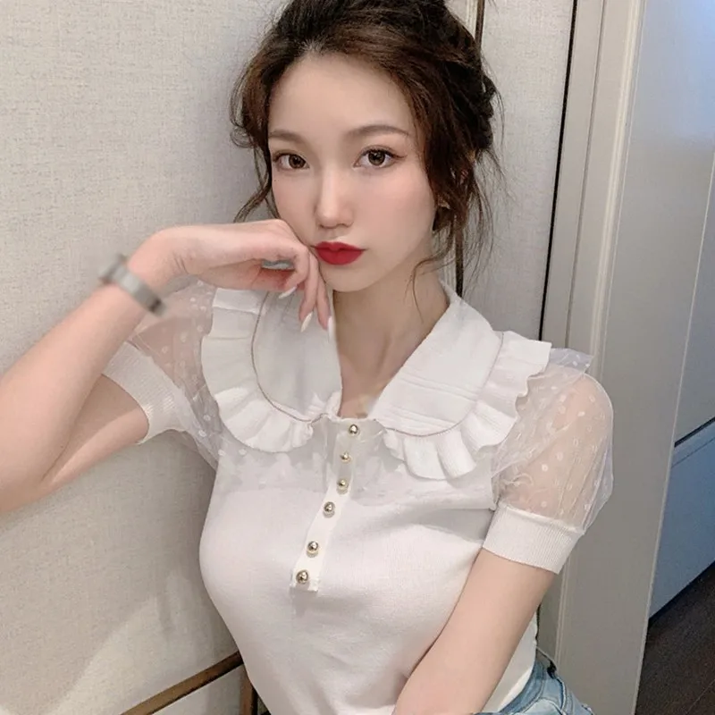 Летнее женское платье без рукавов футболки ретро кукла воротник плотная ткань